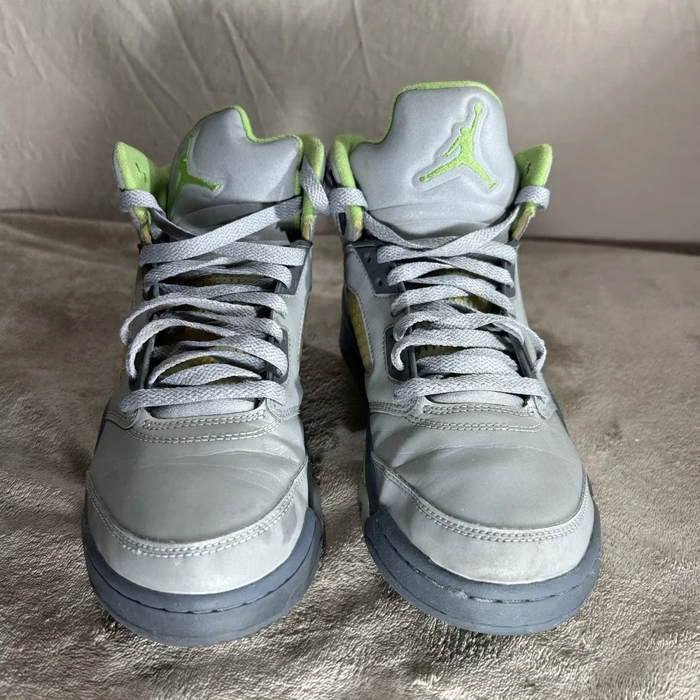Nike Air Jordan 5 Retro Green Bean Silver Grey 2022 Size 8 DM9014-003